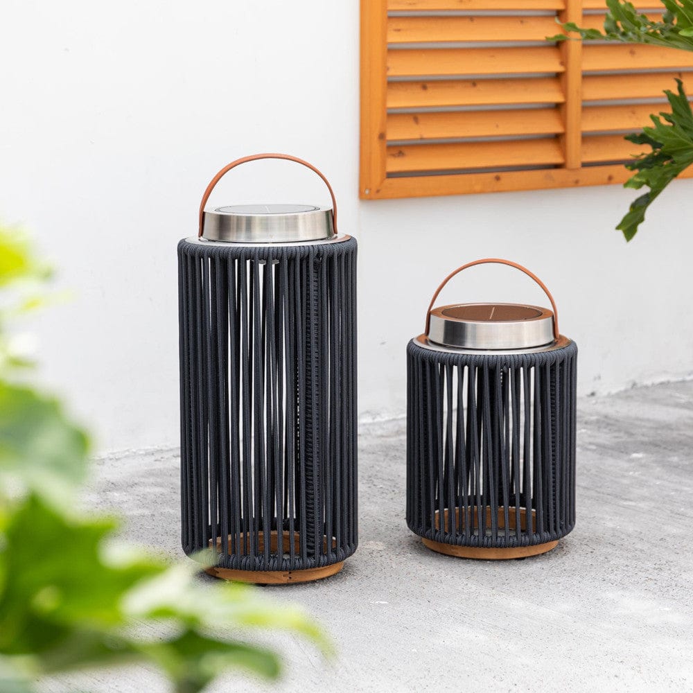 Maze Outdoors Luna Large Solar Light - Charcoal House of Isabella UK