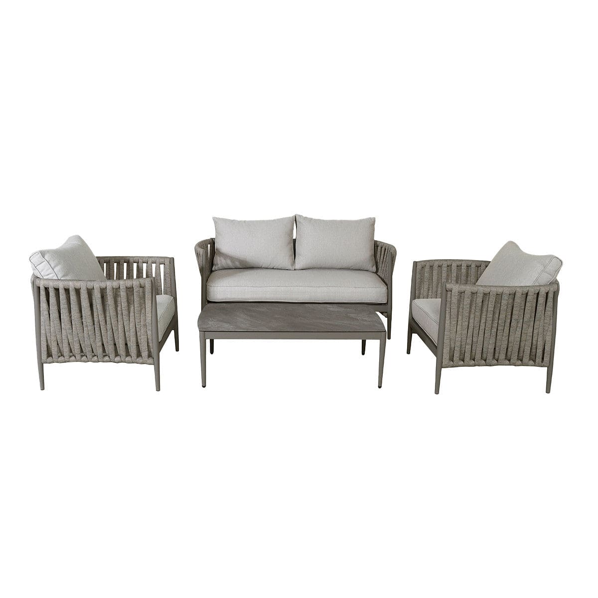 Maze Outdoors Milan 2 Seat Sofa Set - Cool Linen House of Isabella UK