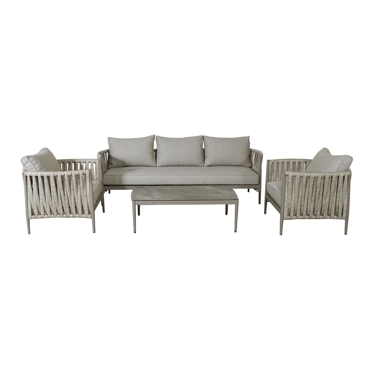 Maze Outdoors Milan 3 Seat Sofa Set - Cool Linen House of Isabella UK