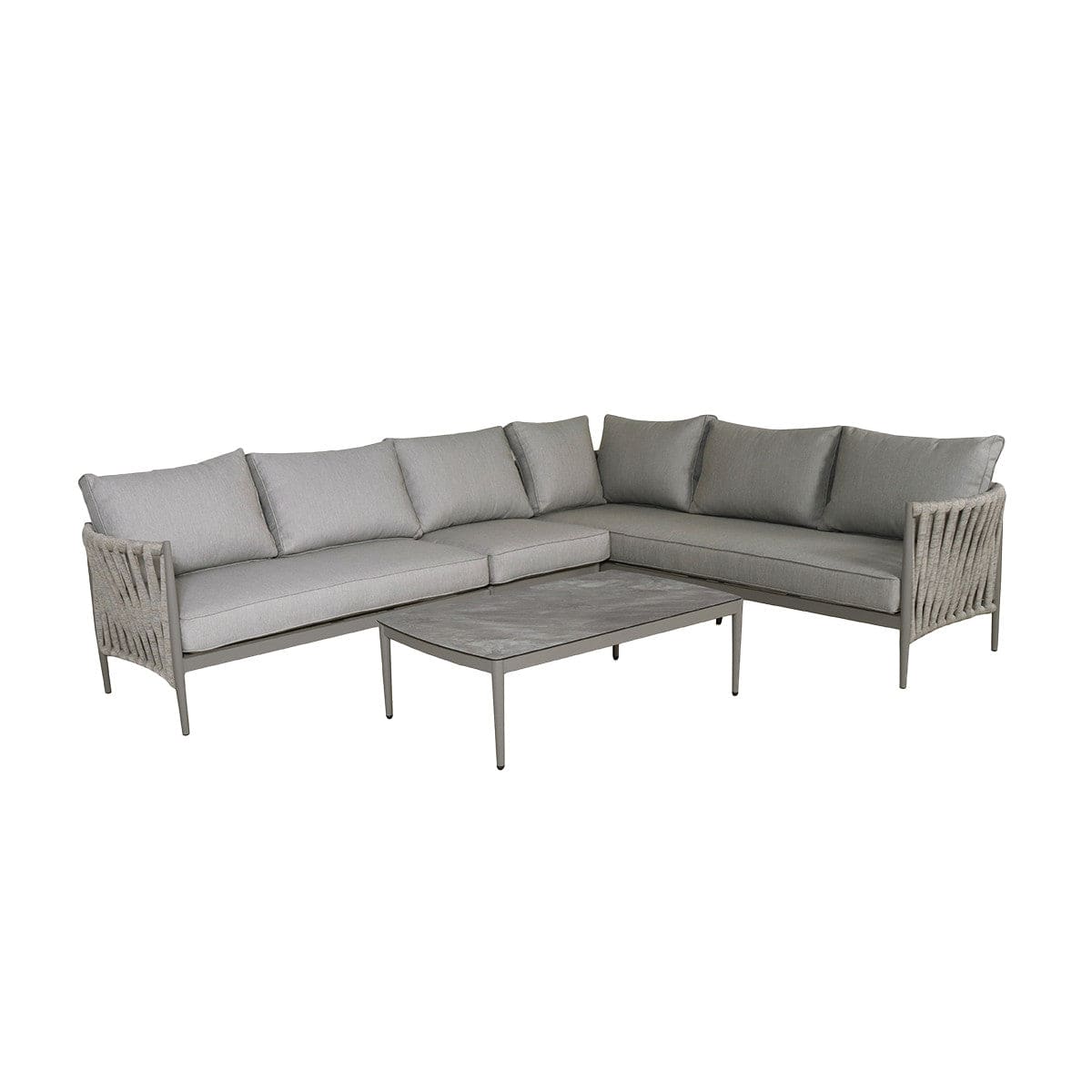 Maze Outdoors Milan Large Corner Sofa Set - Cool Linen House of Isabella UK