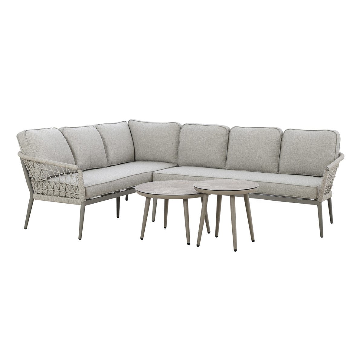 Maze Outdoors Monaco Large Corner Sofa Set - Cool Linen House of Isabella UK