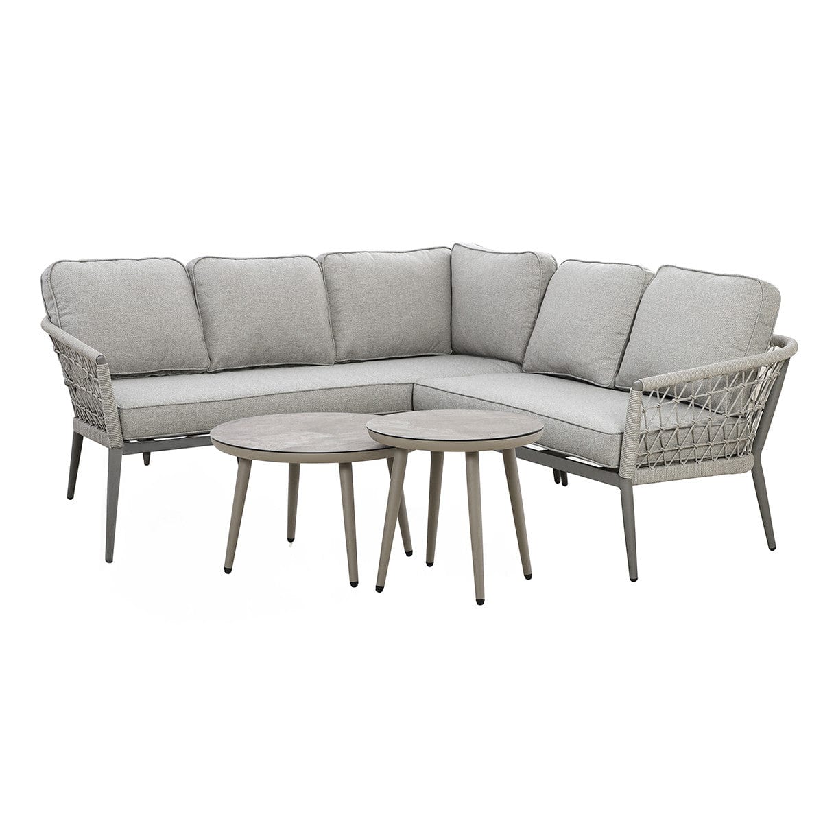 Maze Outdoors Monaco Small Corner Sofa Set - Cool Linen House of Isabella UK