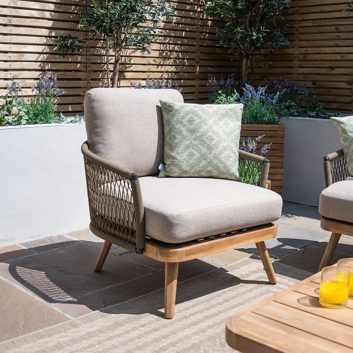 Maze Outdoors New Bali Lounge Chair - Sandstone House of Isabella UK