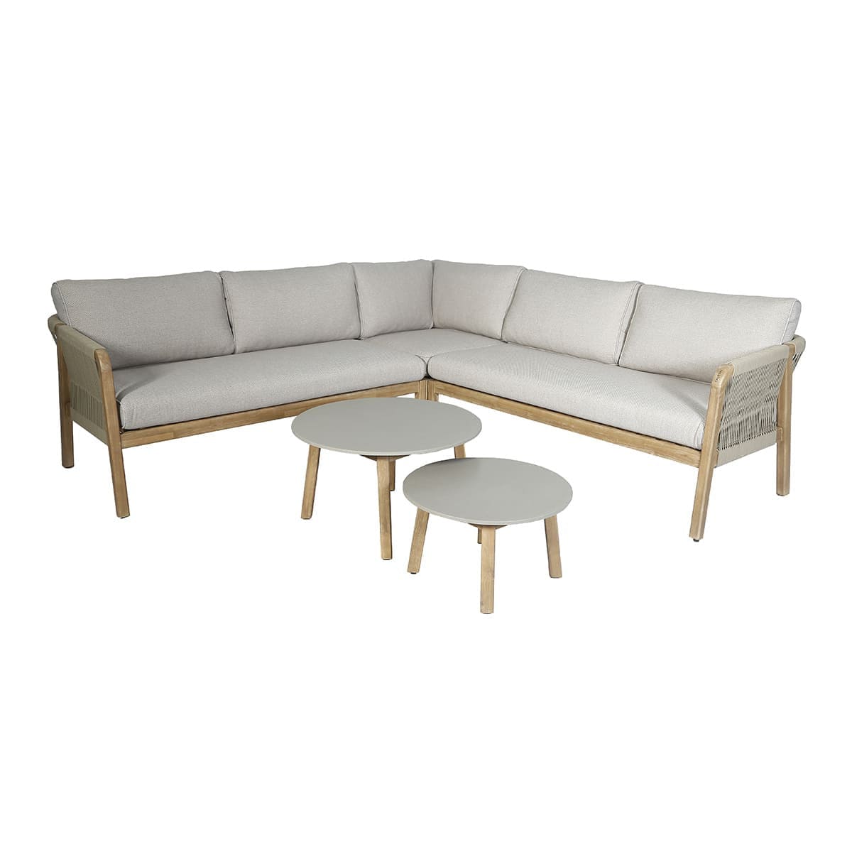 Maze Outdoors New Martinique Corner Sofa Set - Light Brown House of Isabella UK
