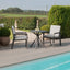 Maze Outdoors New York 3 Piece Bistro Set / Dove Grey House of Isabella UK