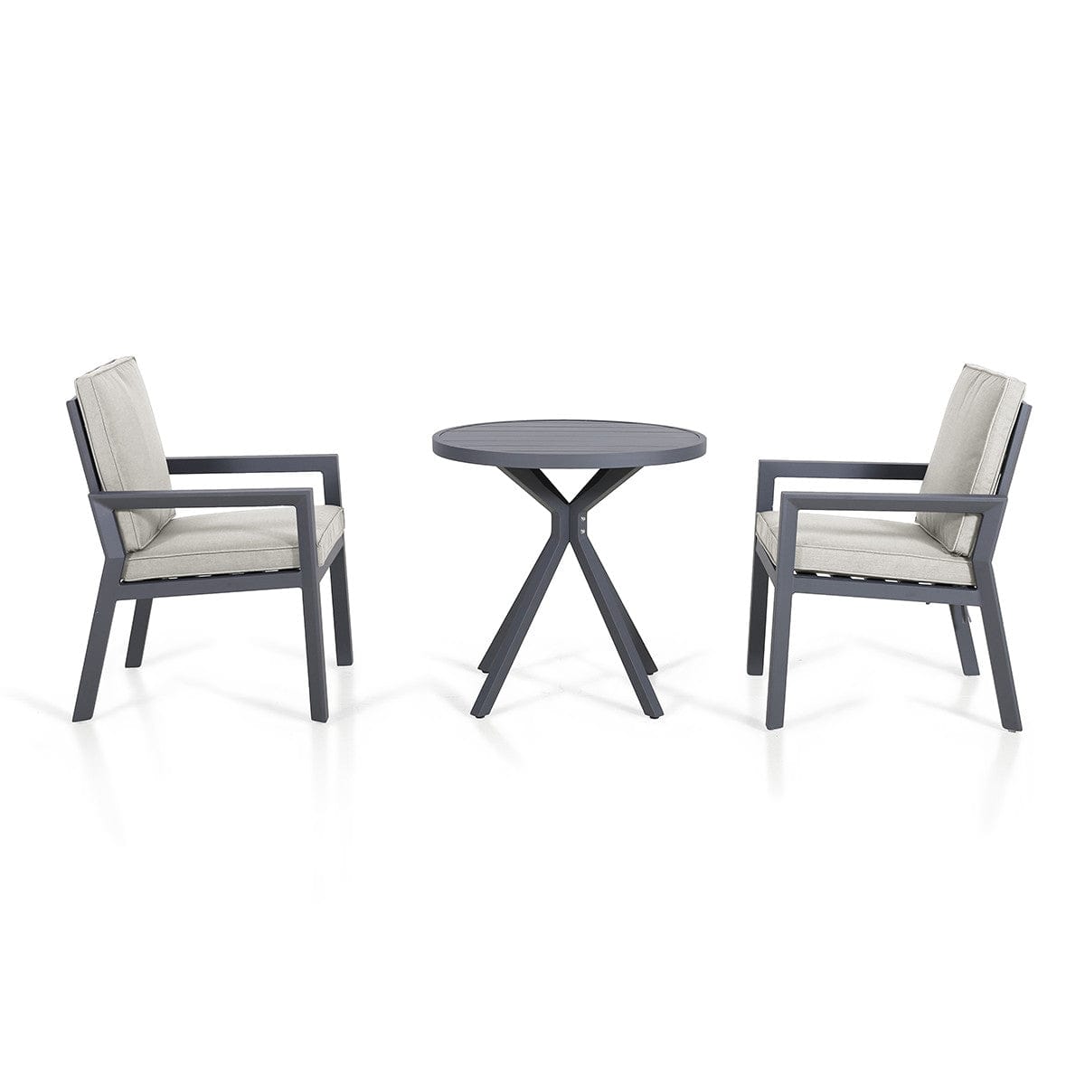 Maze Outdoors New York 3 Piece Bistro Set / Dove Grey House of Isabella UK