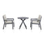 Maze Outdoors New York 3 Piece Bistro Set / Dove Grey House of Isabella UK