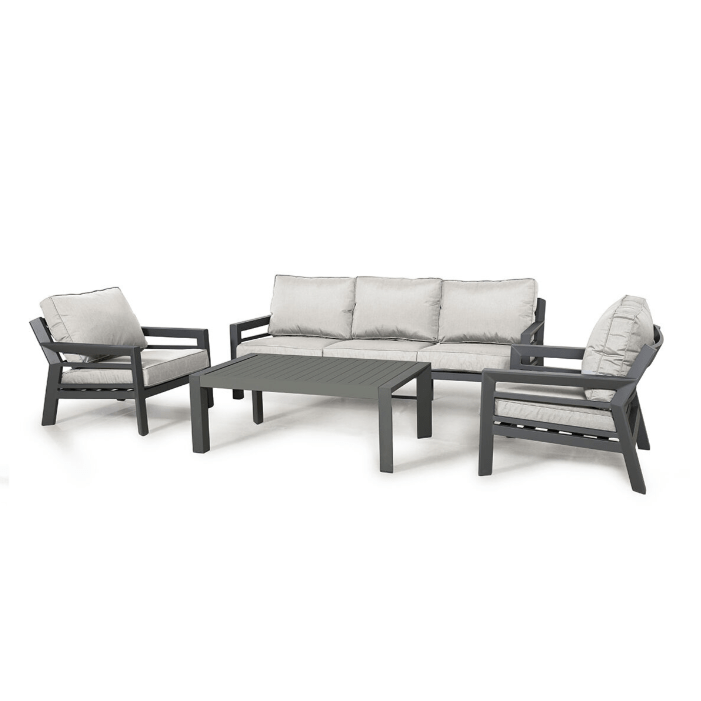 Maze Outdoors New York 3 Seat Sofa Set / Dove Grey House of Isabella UK