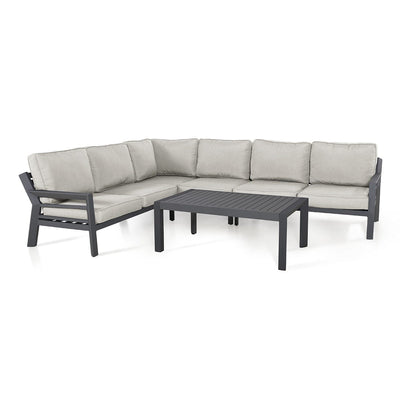 Maze Outdoors New York Corner Sofa Set /Dove Grey House of Isabella UK