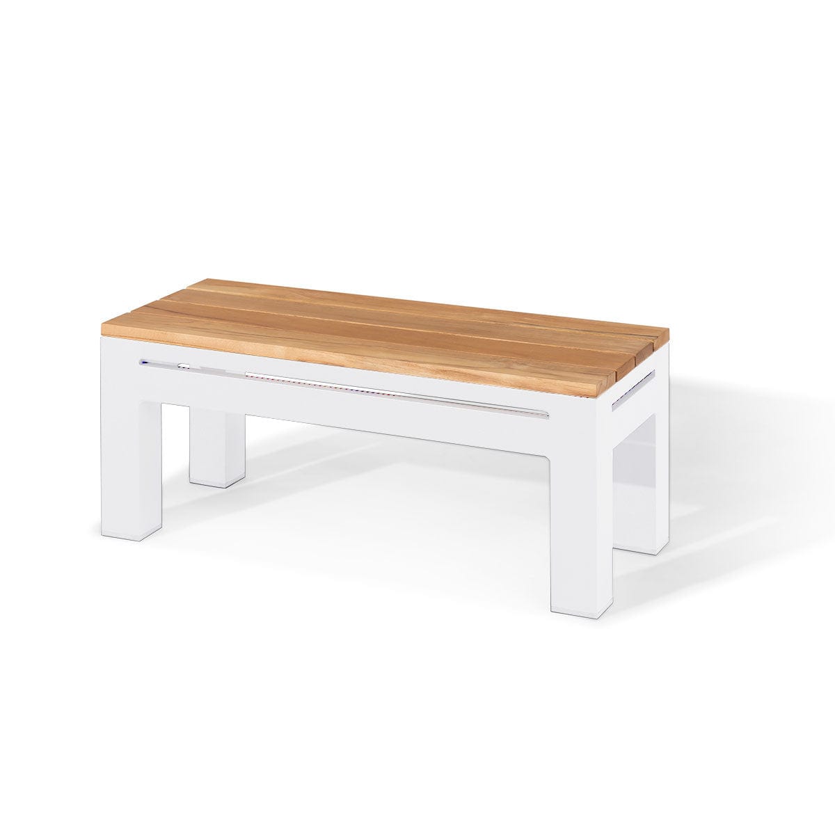 Maze Outdoors Oslo Rectangular Teak Top Side Table / White House of Isabella UK