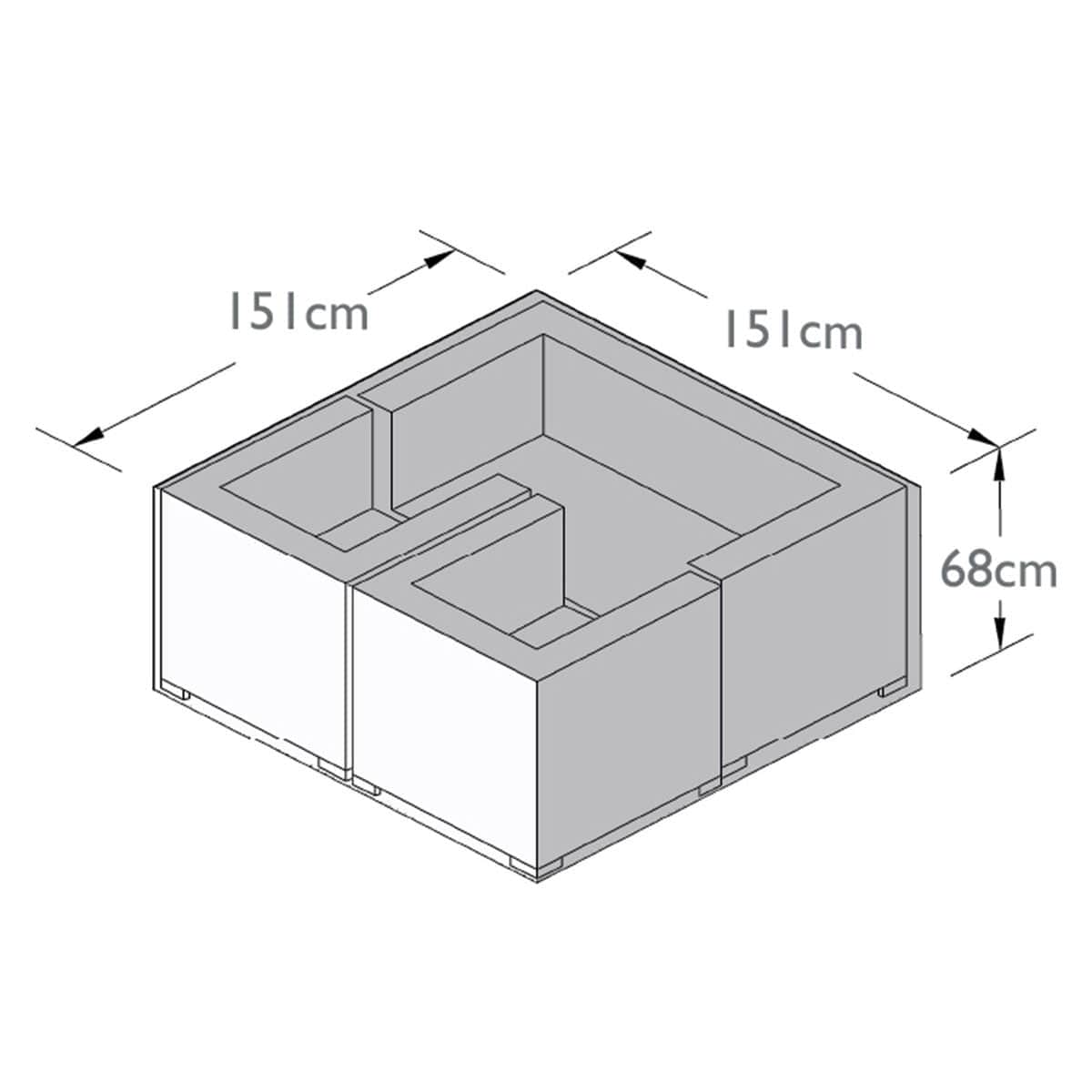 Maze Outdoors Outdoor Cover for 2 Seat Sofa Set House of Isabella UK