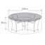 Maze Outdoors Outdoor Cover for 4 Seat Round Dining Set House of Isabella UK