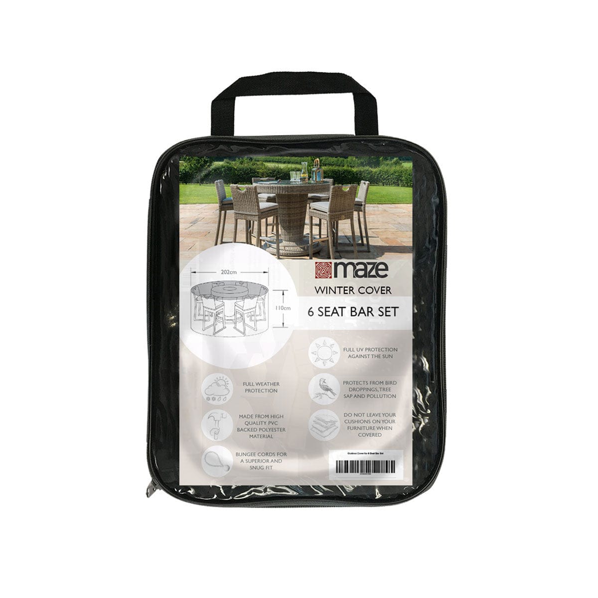 Maze Outdoors Outdoor Cover for 6 Seat Bar Set House of Isabella UK