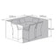 Maze Outdoors Outdoor Cover for 6 Seat Rect Dining Set House of Isabella UK
