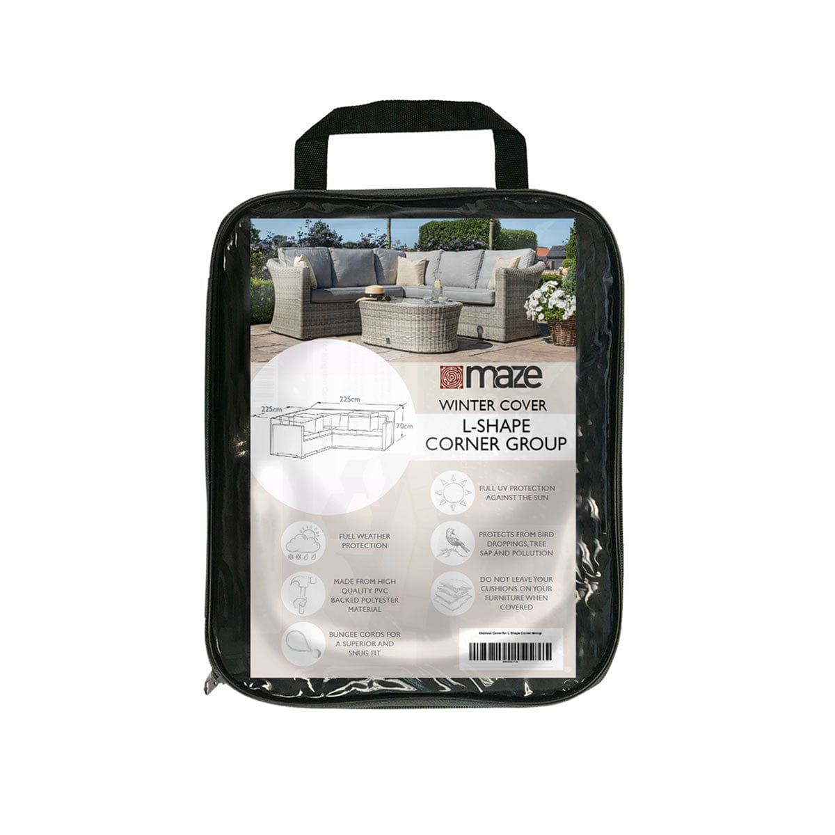 Maze Outdoors Outdoor Cover for Corner Group (L-Shaped) House of Isabella UK