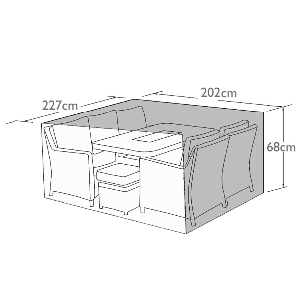 Maze Outdoors Outdoor Cover for Large 3 Seat Sofa Set House of Isabella UK