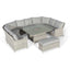 Maze Outdoors Oxford Royal U Shaped Sofa Set with Rising Table House of Isabella UK