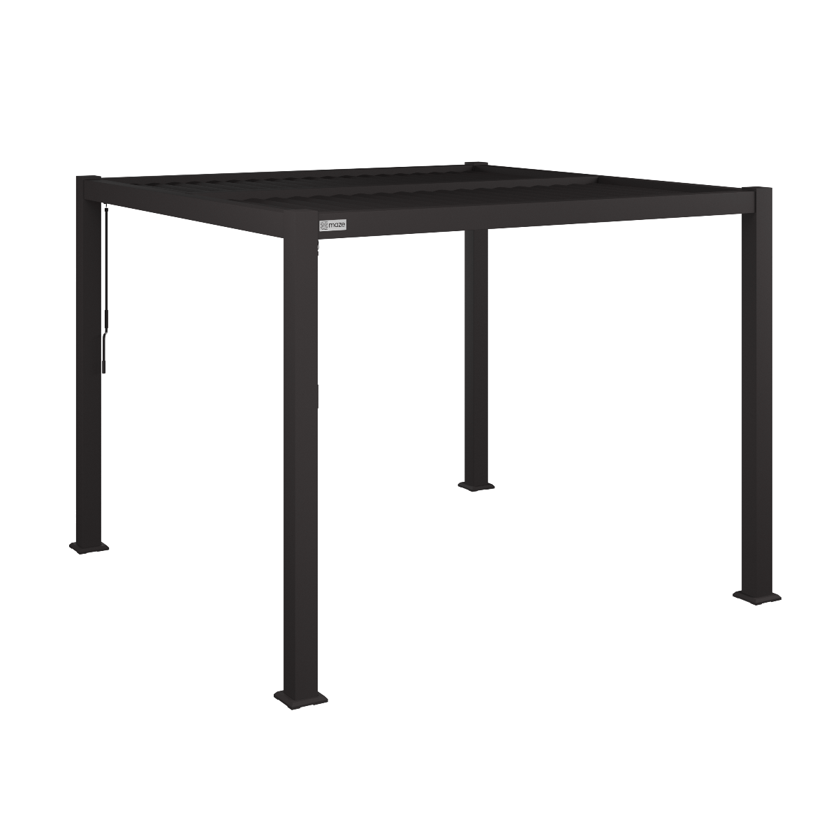 Maze Outdoors Pergola Aluminium Square 30x30 Frame Only - Grey House of Isabella UK