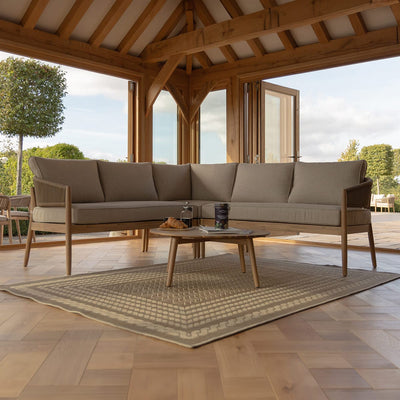 Maze Outdoors Porto Corner Sofa Set - Sandstone House of Isabella UK