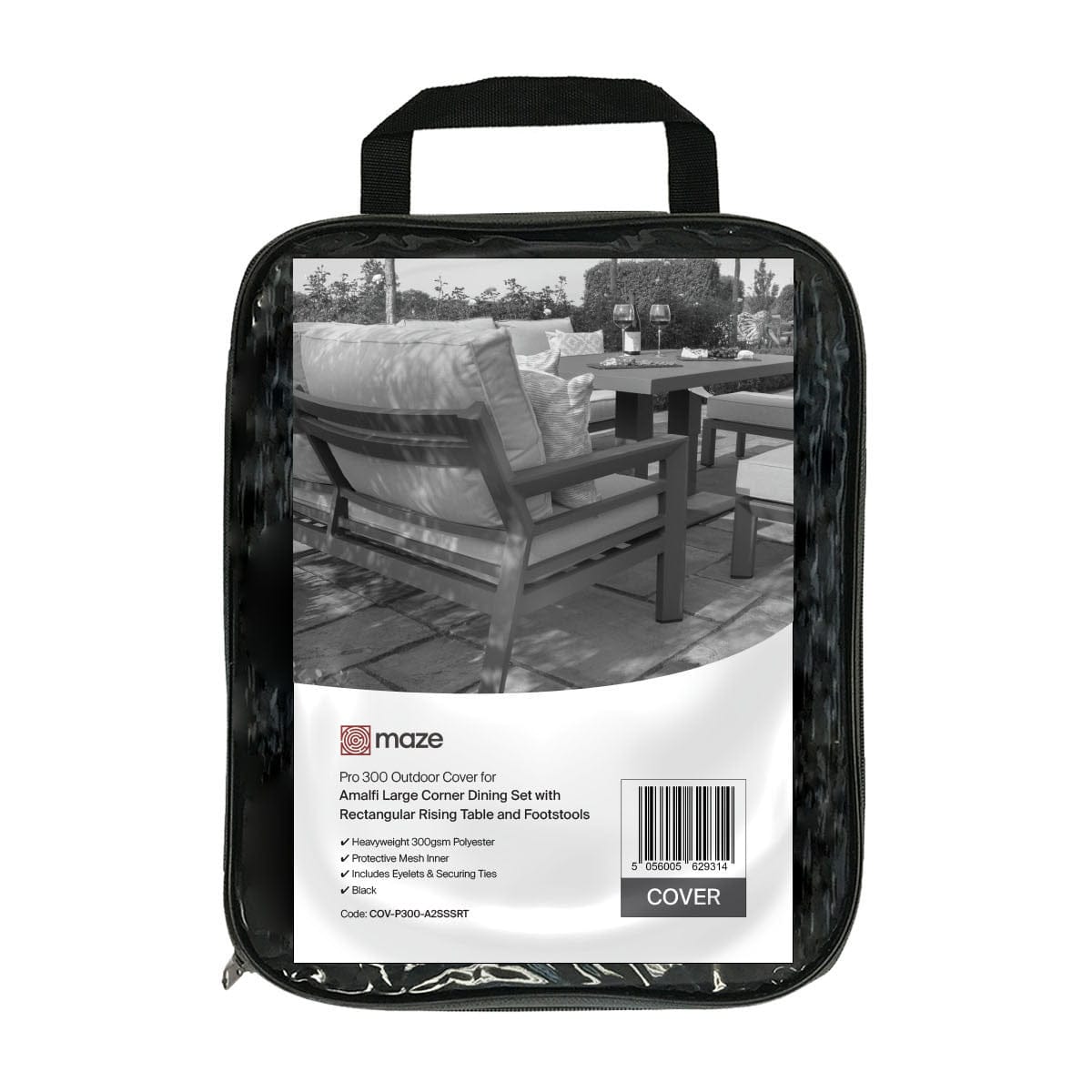 Maze Outdoors Pro 300 Outdoor Cover for New York 6 Seat Round Dining Set - W253 x D253 x H88cm House of Isabella UK