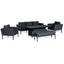 Maze Outdoors Pulse 3 Seat Sofa Set with Rising Table / Charcoal House of Isabella UK