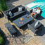 Maze Outdoors Pulse 3 Seat Sofa Set with Rising Table / Charcoal House of Isabella UK
