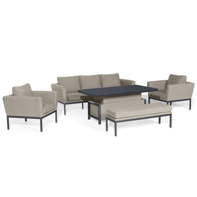 Maze Outdoors Pulse 3 Seat Sofa Set with Rising Table / Oatmeal House of Isabella UK