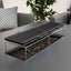 Pulse Rectangular Corner Dining Set - With Fire Pit Table / Charcoal.