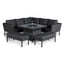 Maze Outdoors Pulse Square Corner Dining Set - With Fire Pit Table / Charcoal House of Isabella UK