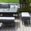 Maze Outdoors Pulse Square Corner Dining Set - With Fire Pit Table / Flanelle House of Isabella UK