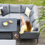 Maze Outdoors Pulse Square Corner Dining Set with Rising Table / Flanelle House of Isabella UK