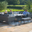 Maze Outdoors Pulse U Shape Corner Dining Set with Rising Table / Flanelle House of Isabella UK