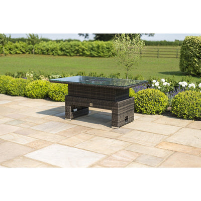 Maze Outdoors Rising Table with Ice Bucket / Brown House of Isabella UK