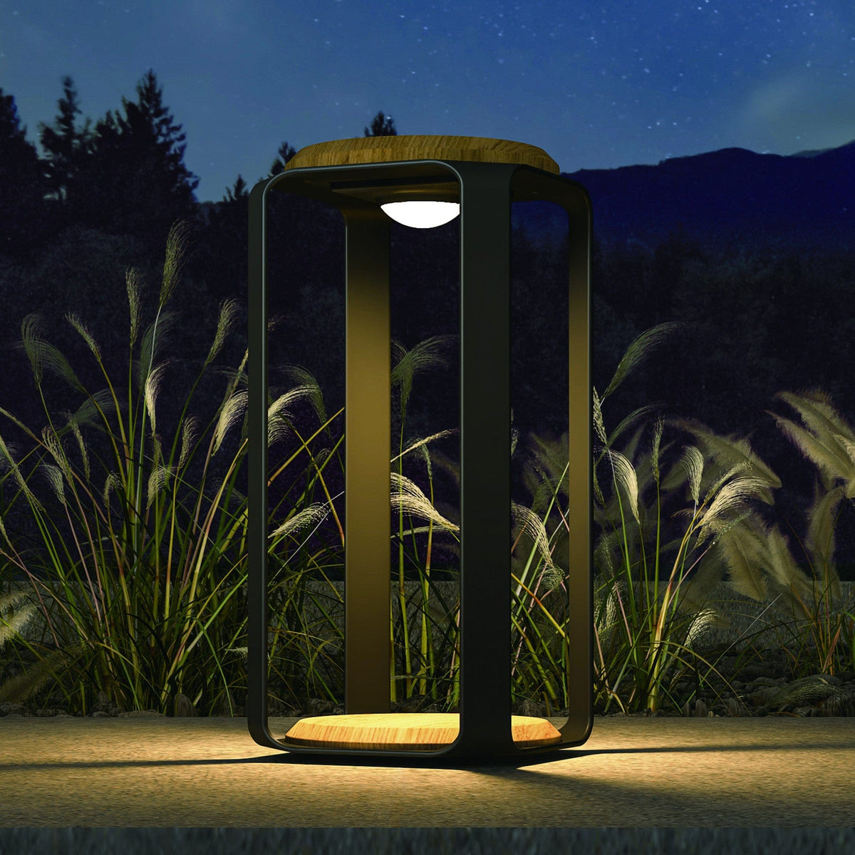 Maze Outdoors Selene Large Solar LED Light - Grey House of Isabella UK
