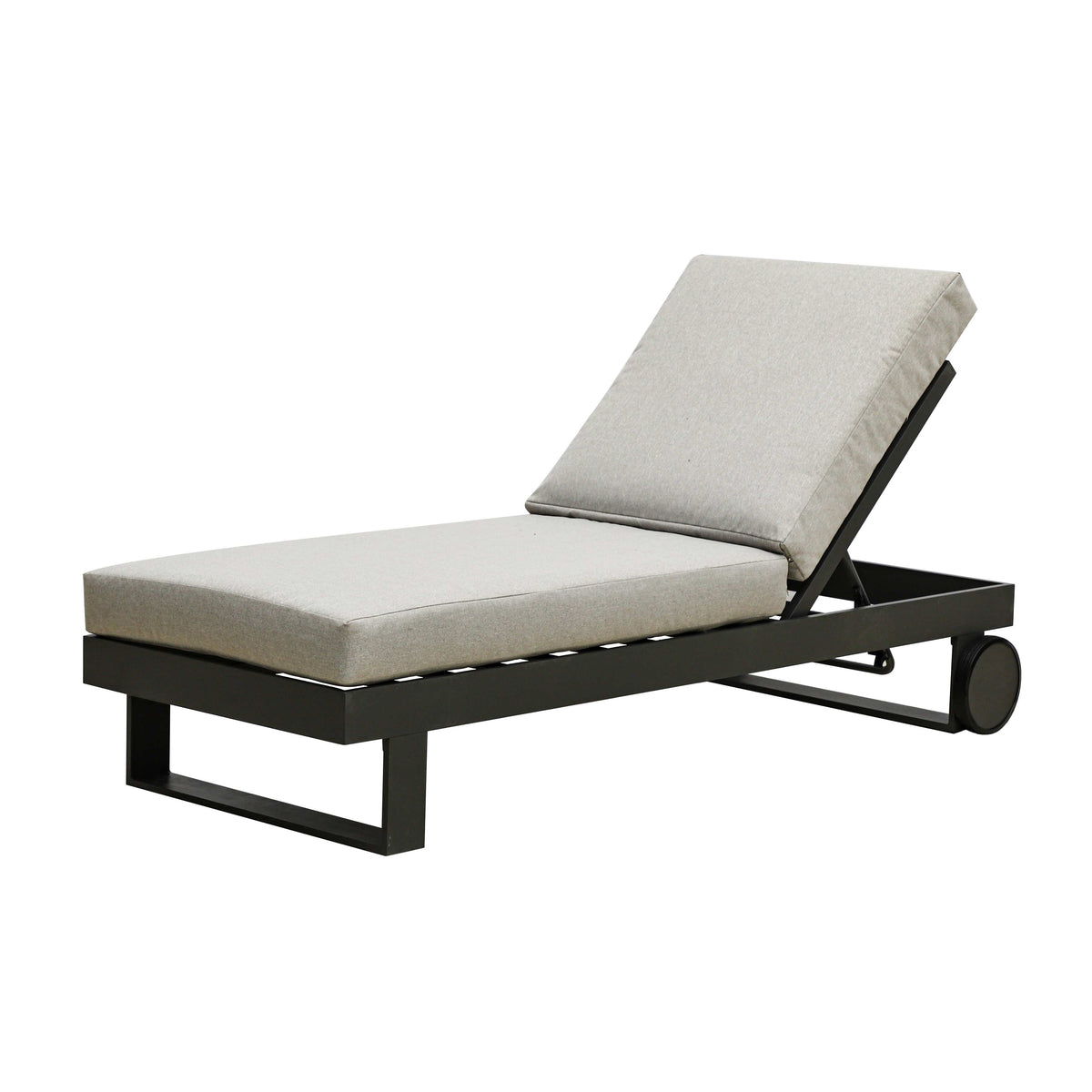 Maze Outdoors Vancouver / New York Single Sunlounger - Dove Grey House of Isabella UK