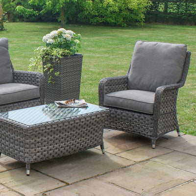 Maze Outdoors Victoria 2 Seat High Back Sofa Set / Grey House of Isabella UK