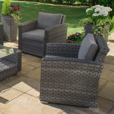 Maze Outdoors Victoria 3 Seat Sofa Set Grey House of Isabella UK