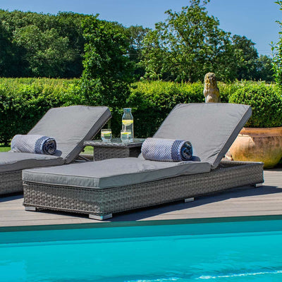 Maze Outdoors Victoria Sunlounger Set / Grey House of Isabella UK