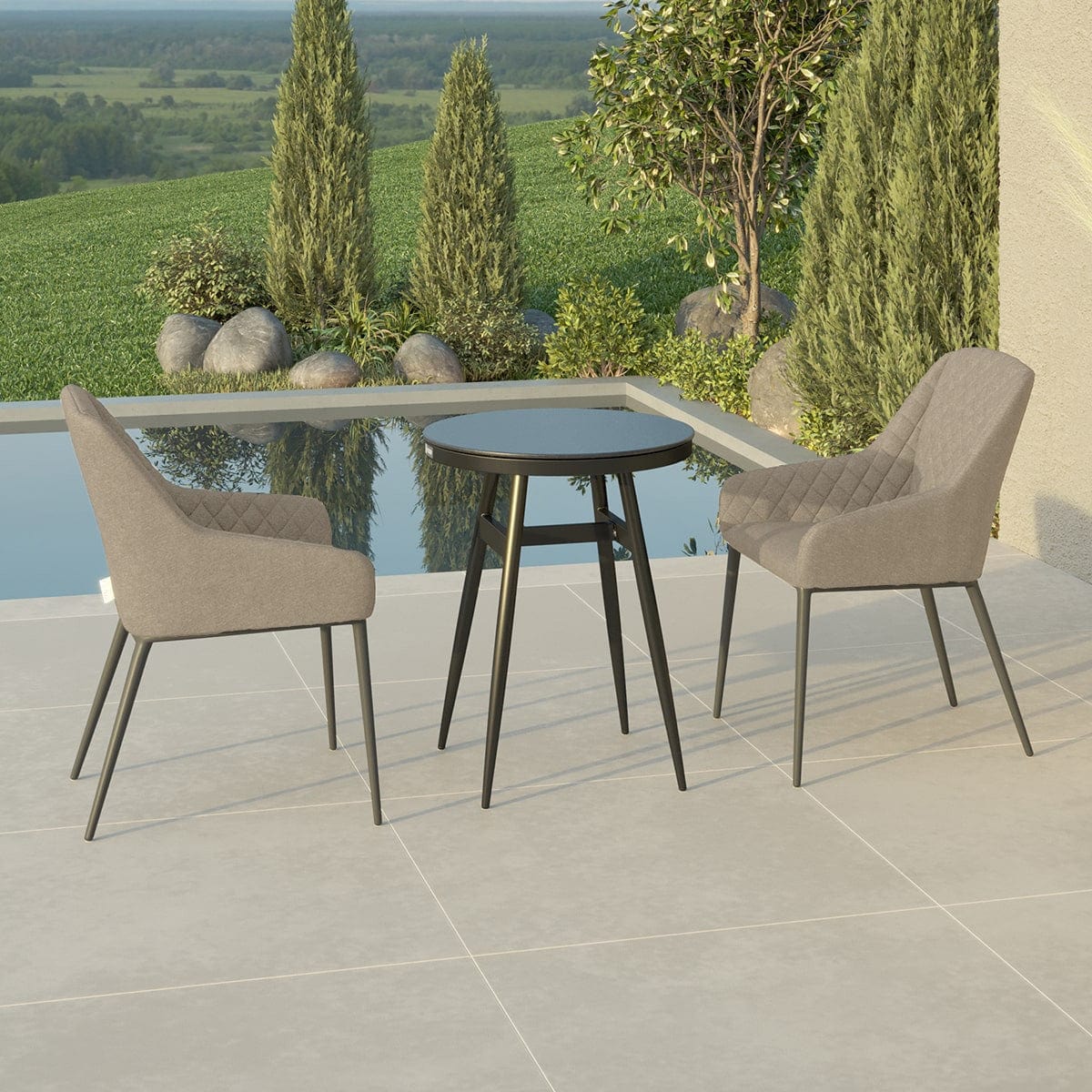 Maze Outdoors Zest 2 Seat Bistro Set / Taupe House of Isabella UK
