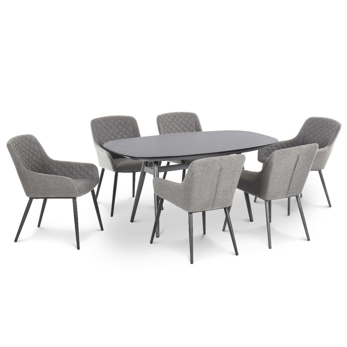 Maze Outdoors Zest 6 Seat Oval Dining Set / Flanelle House of Isabella UK