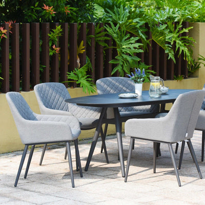 Maze Outdoors Zest 6 Seat Oval Dining Set / Flanelle House of Isabella UK