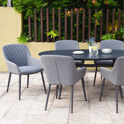 Maze Outdoors Zest 6 Seat Oval Dining Set / Flanelle House of Isabella UK