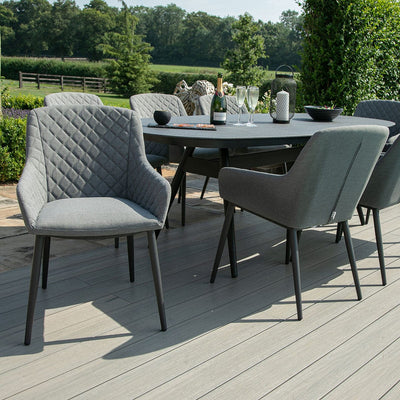 Maze Outdoors Zest 8 Seat Oval Dining Set / Flanelle House of Isabella UK