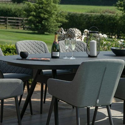 Maze Outdoors Zest 8 Seat Oval Dining Set / Flanelle House of Isabella UK