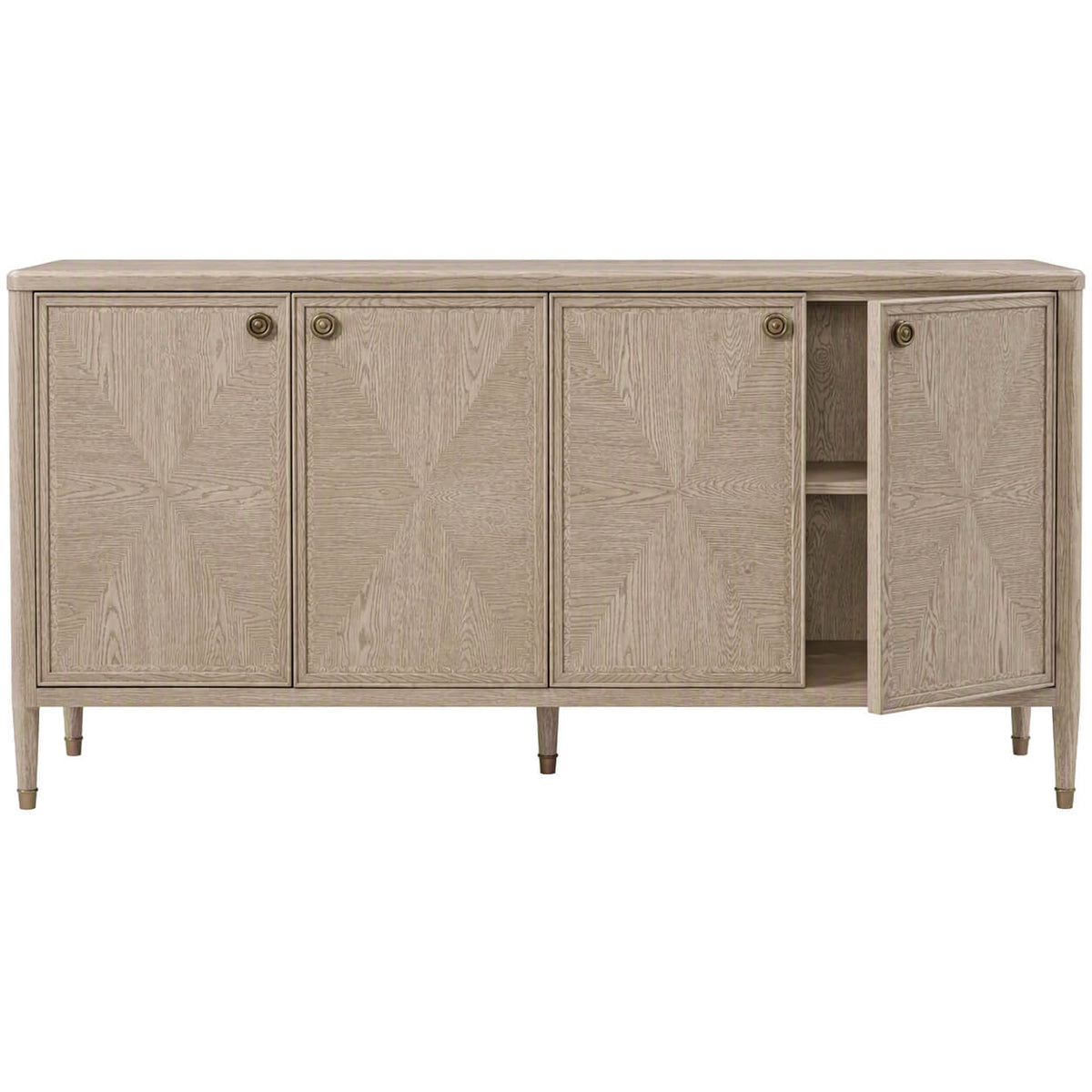 Meadowcroft 4-Door Sideboard in Riverwash Oak