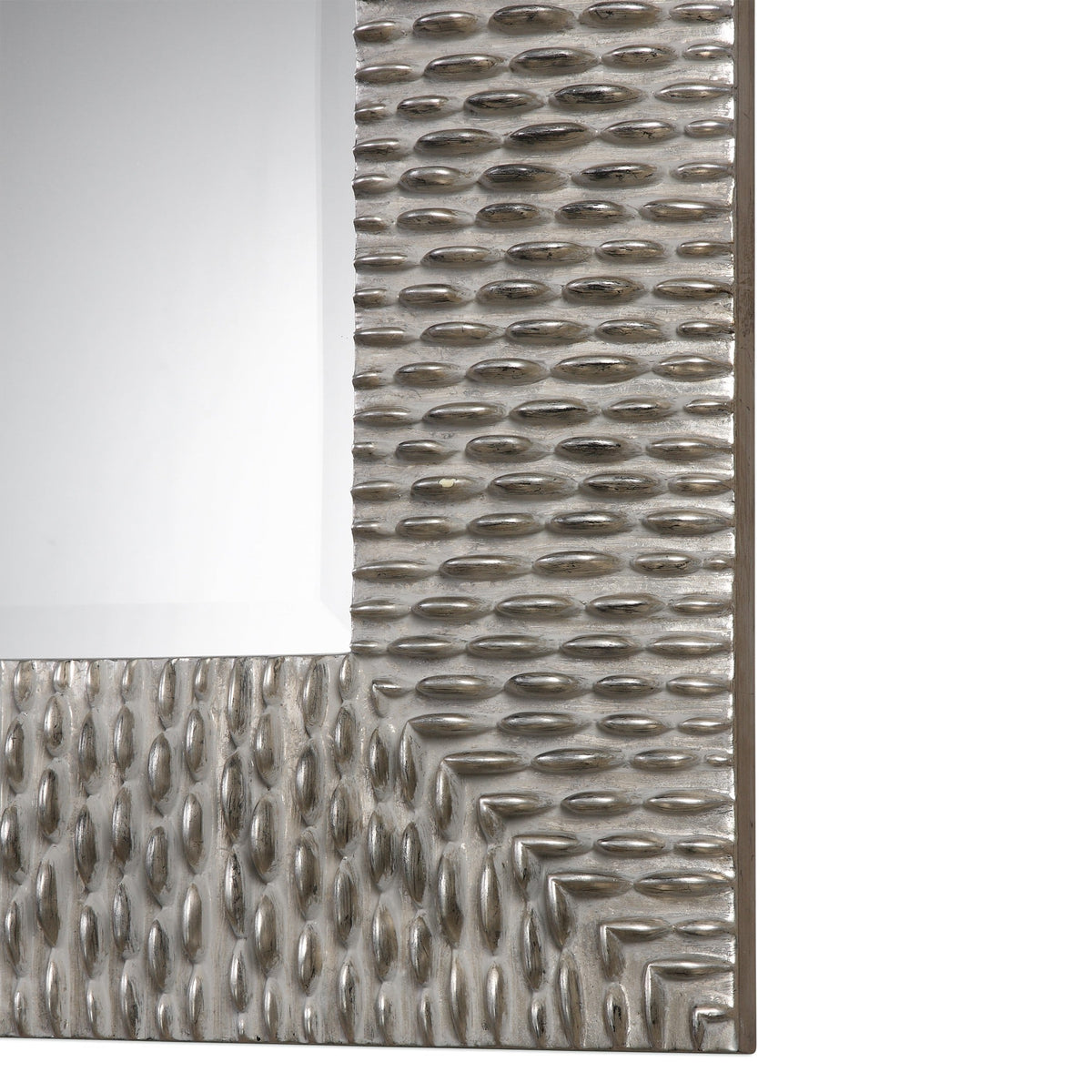 Cressida Distressed Silver Square Mirror