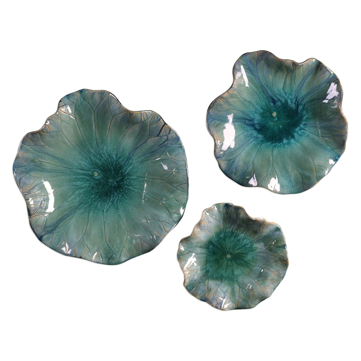 Abella Ceramic Wall-Mounted Bowls - Set of 3