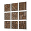 Bryndle Rustic Wooden Squares - Set of 9