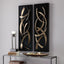 Brushstrokes Metal Wall Art - Set of 2