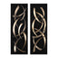 Brushstrokes Metal Wall Art - Set of 2